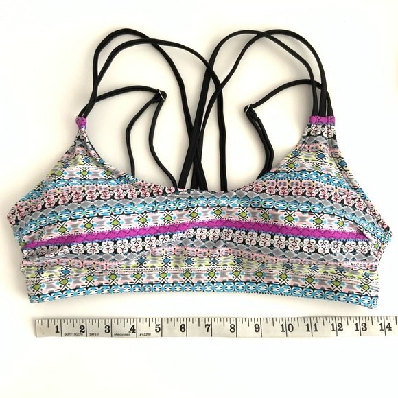 Printed Push UP Bra Strappy Back - Picture 5 of 6
